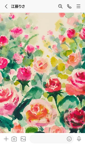 [LINE着せ替え] 薔薇(バラ)の花の着せかえ(R4211)の画像2