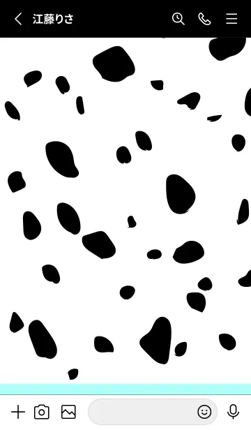 [LINE着せ替え] Dalmatian -MilkyL.Blue-の画像2