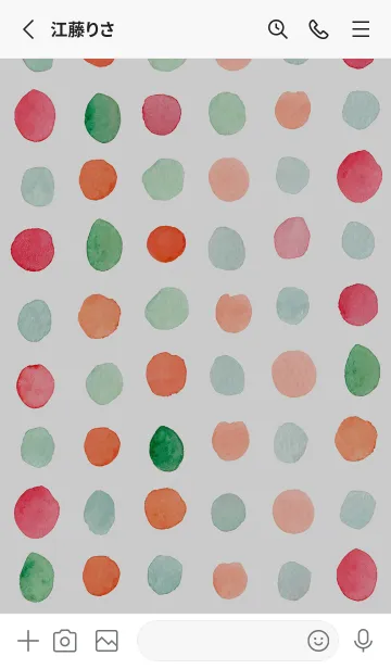 [LINE着せ替え] 【シンプル】ドットパターンの着せかえ#32の画像2