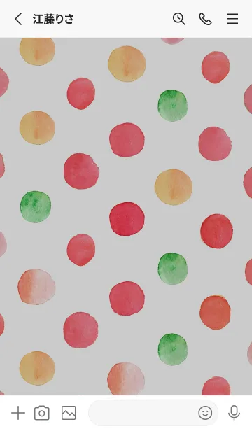 [LINE着せ替え] 【シンプル】ドットパターンの着せかえ#31の画像2