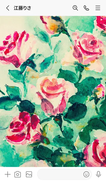 [LINE着せ替え] 薔薇(バラ)の花の着せかえ(R4209)の画像2