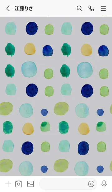 [LINE着せ替え] 【シンプル】ドットパターンの着せかえ#29の画像2