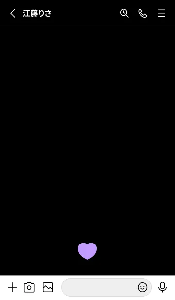 [LINE着せ替え] ハート イン ブラック 10の画像2