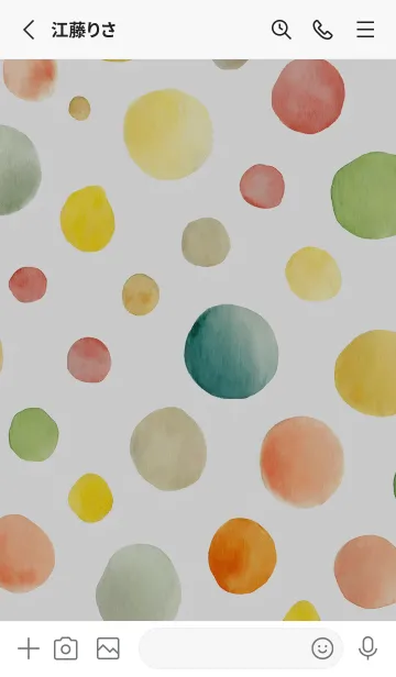 [LINE着せ替え] 【シンプル】ドットパターンの着せかえ#28の画像2