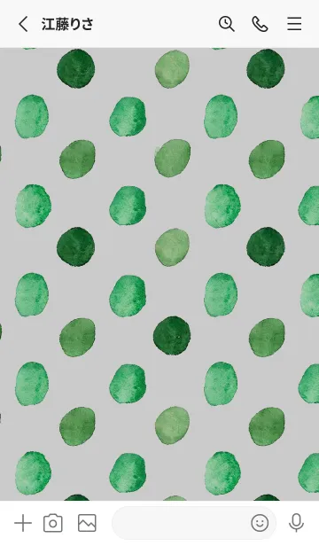 [LINE着せ替え] 【シンプル】ドットパターンの着せかえ#27の画像2