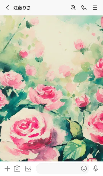 [LINE着せ替え] 薔薇(バラ)の花の着せかえ(R4205)の画像2