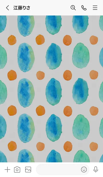 [LINE着せ替え] 【シンプル】ドットパターンの着せかえ#34の画像2