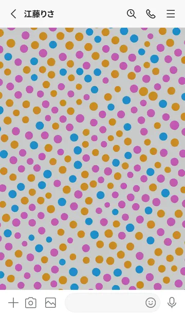 [LINE着せ替え] 【シンプル】ドットパターンの着せかえ#35の画像2