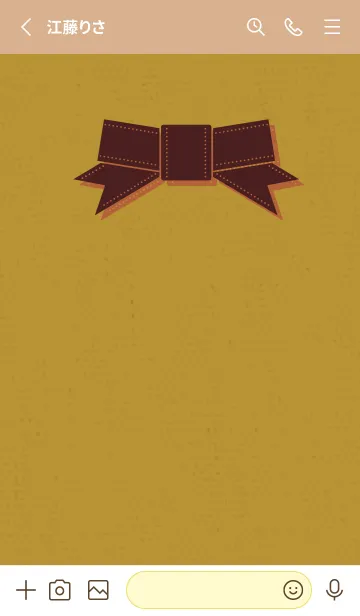 [LINE着せ替え] リボンのきせかえ ライオンの画像2